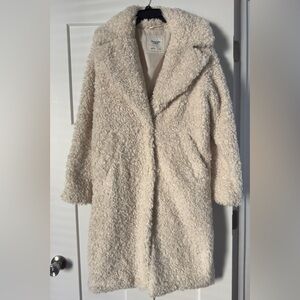 Abercrombie & Fitch Long Teddy Coat